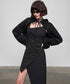 Diagonal Cut Dress